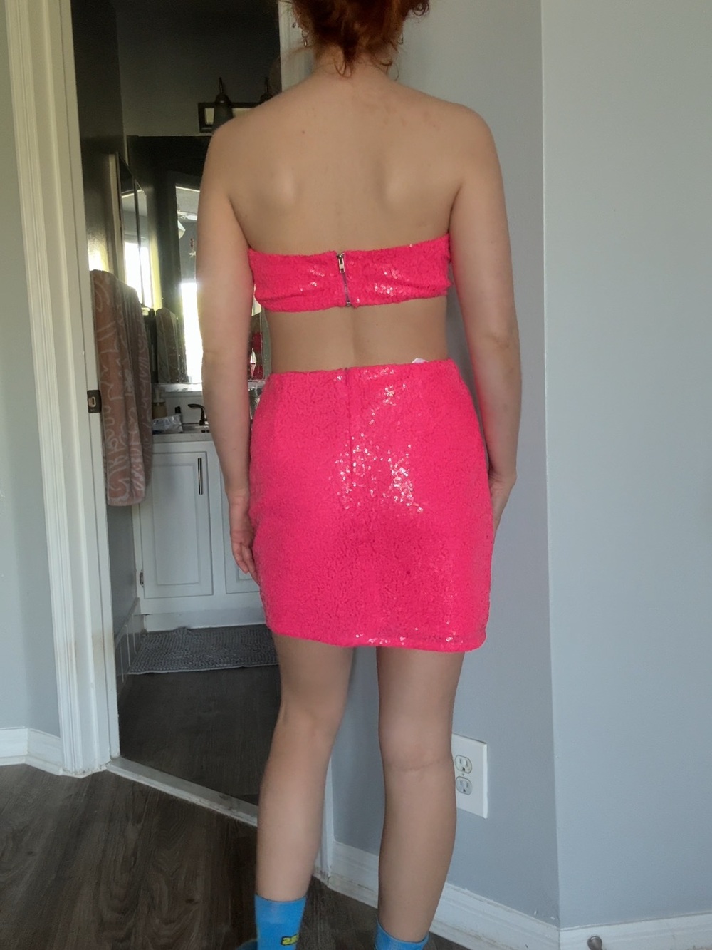 Superdown pink sequin set - Picture 2 of 7